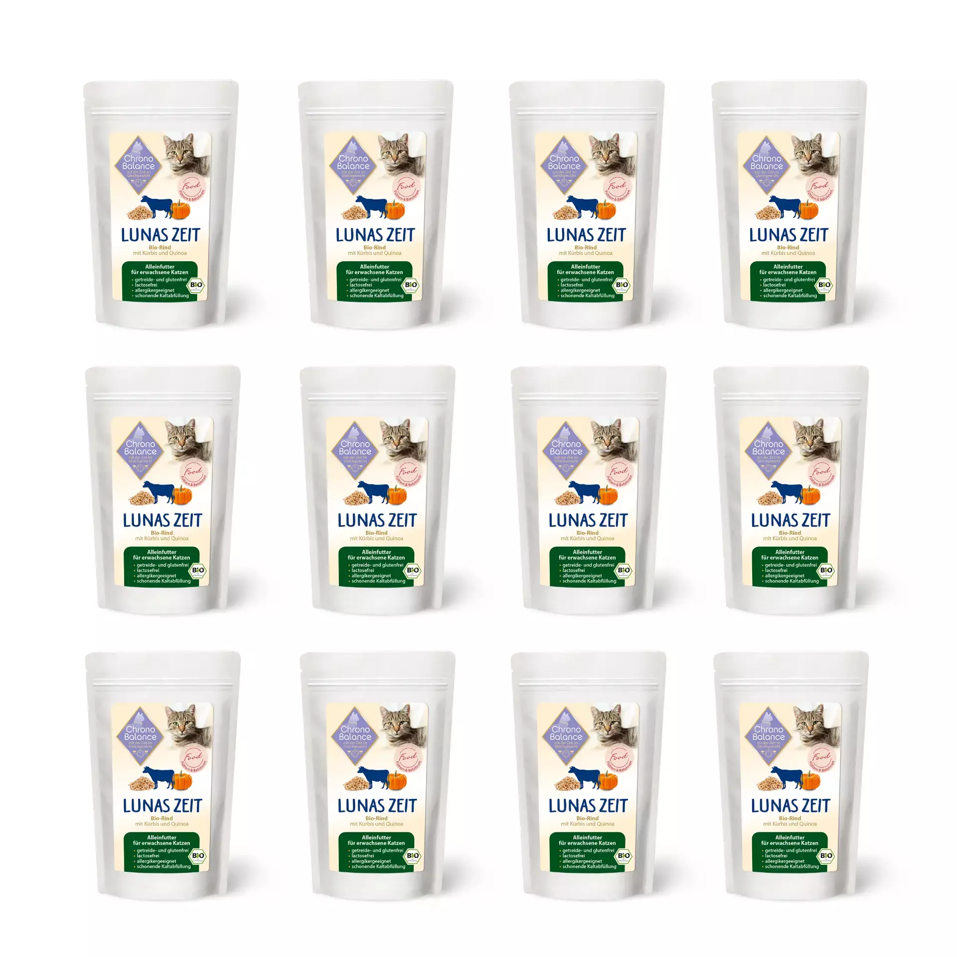 ChronoBalance Nassfutter ChronoBalance Alleinfutter Rind mit Kürbis und Quinoa 2,4 kg