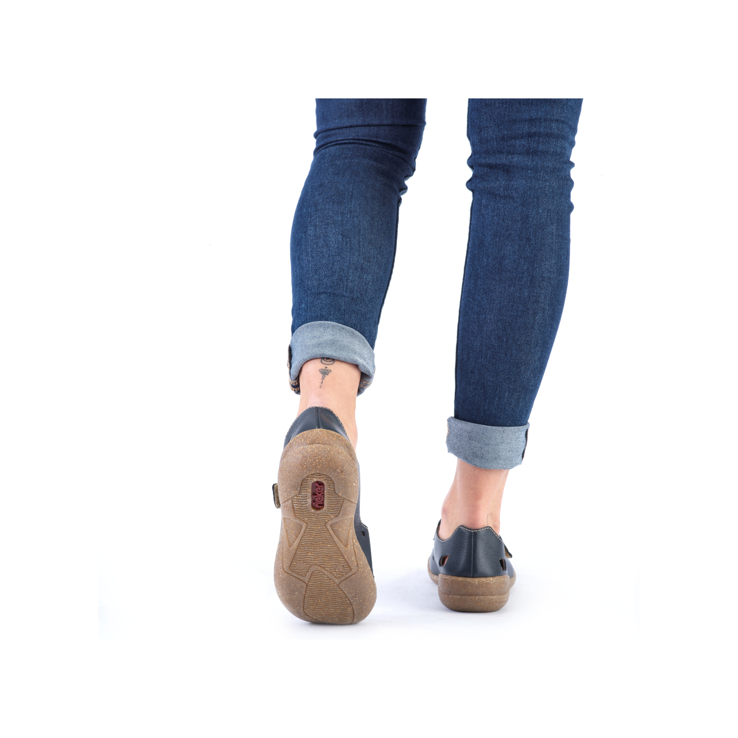 Rieker Damen Slipper marineblau