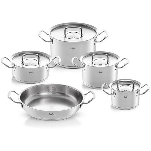 Original-Profi Collection® 5-teiliges Topfset mit Servierpfanne