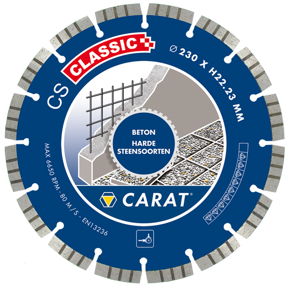 Carat CSC1253000 Dijamantska pila za beton CS Classic 125 x 22,23