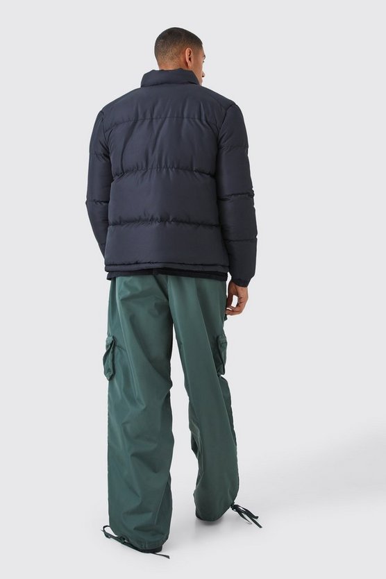 Steppjacke mit Trichterkragen