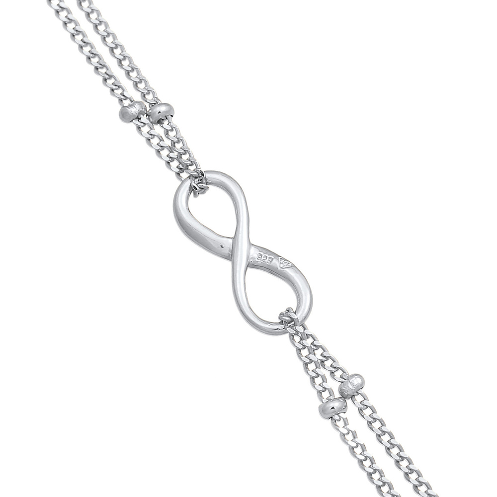 Elli Elli Bracelet Femme symbole d'infini Basique en argent sterling 925 Bracelet