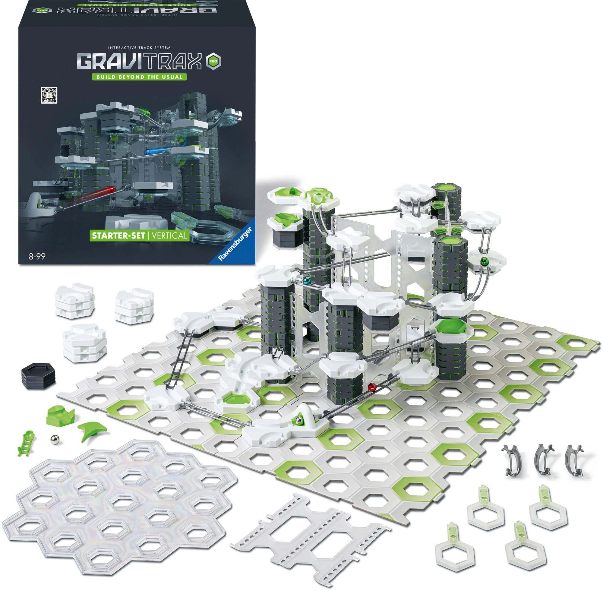 Ravensburger Kugelbahn-Bausatz GraviTrax PRO® Starter-Set Vertical, Made in Europe; FSC®- schützt Wald - weltweit