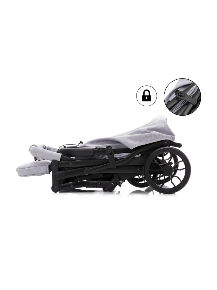 fillikid Sportwagen Buggy Styler Elite Exklusiv in Hellgrau Melange günstig kaufen onesize