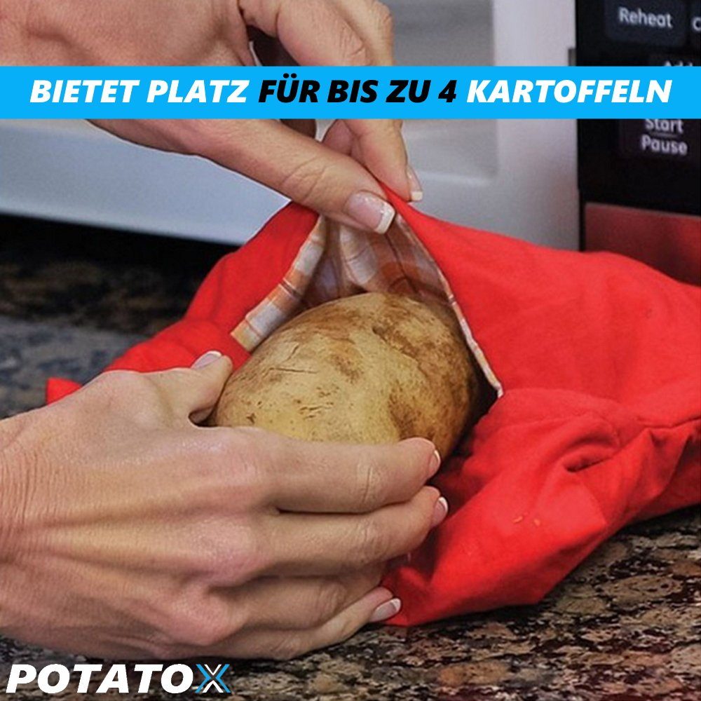 MAVURA Mikrowellenbehälter POTATOX Mikrowellen Kartoffelgarer Kartoffelbeutel Kartoffeltasche, Kartoffelsack Kartoffelkochtasche Kartoffelkocher für Mikrowelle