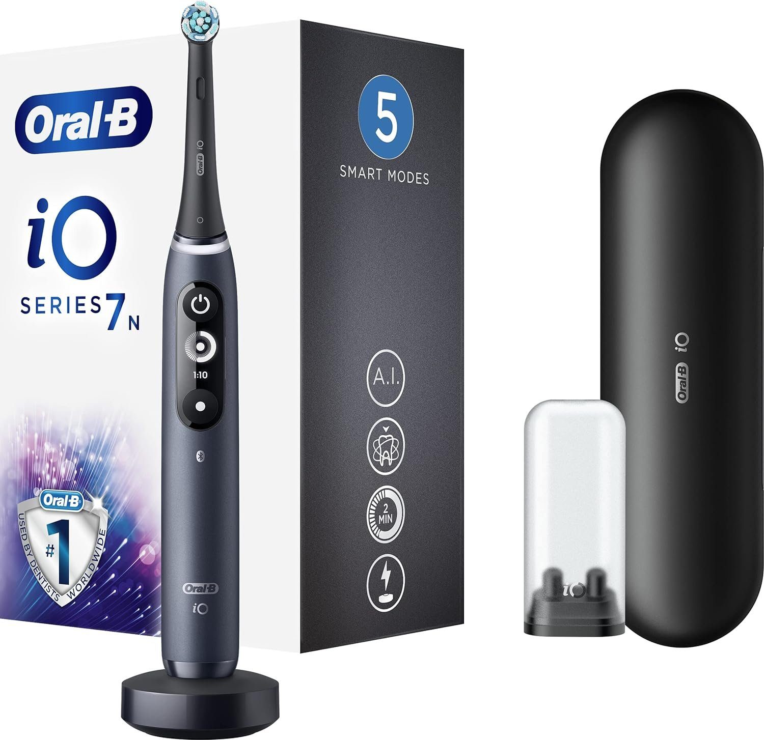 Oral-B Elektrische Zahnbürste Oral B Elektrische Zahnbürste iO Series 7N, Aufsteckbürsten: 1 St.