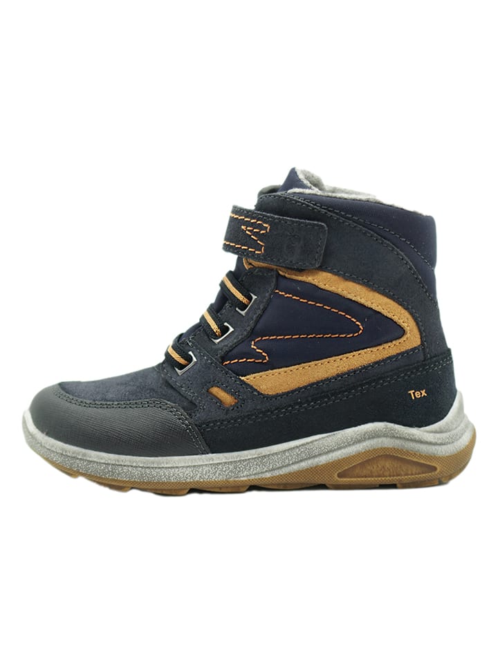 lamino Leder-Winterboots in Dunkelblau günstig kaufen