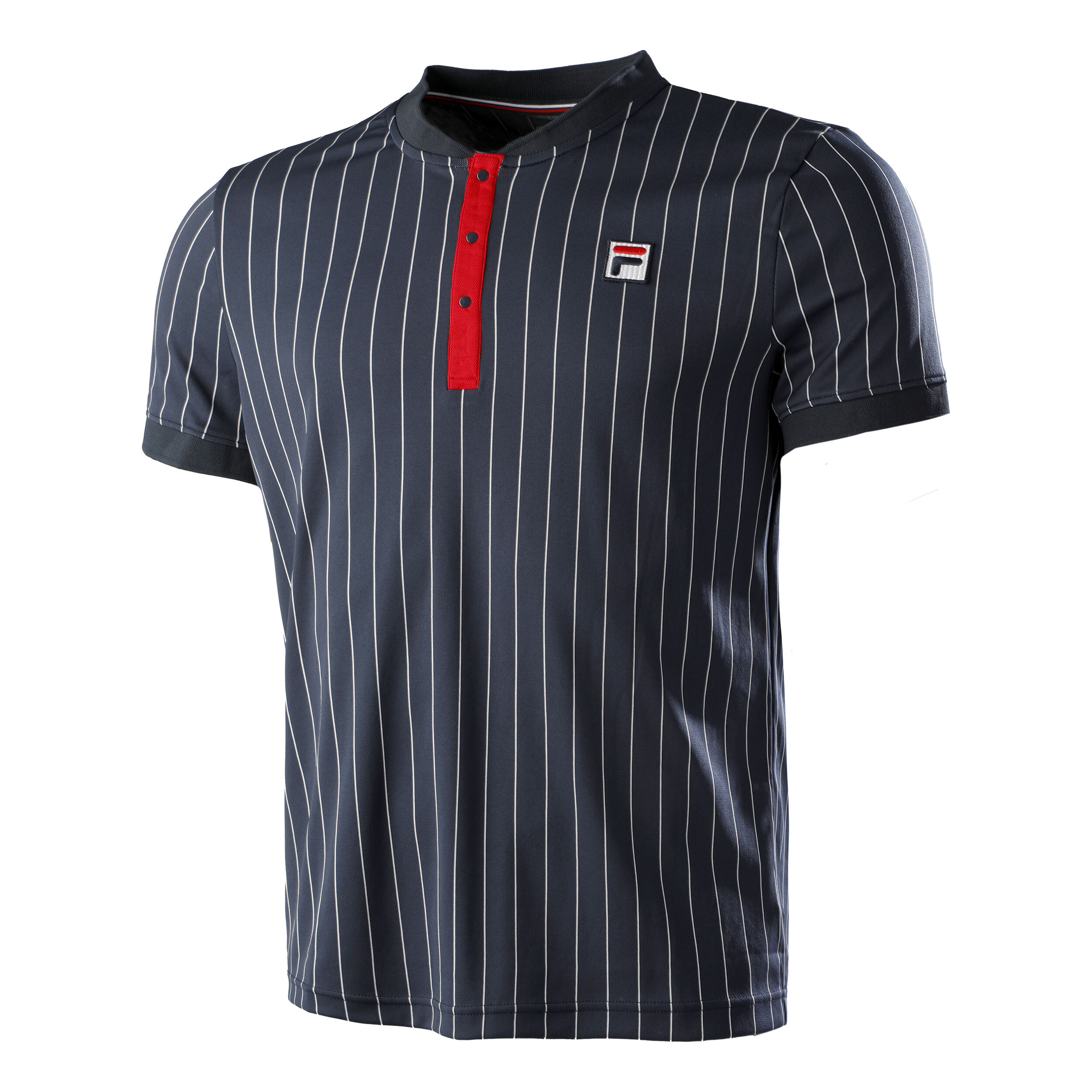 Button T-Shirt Herren - Blau