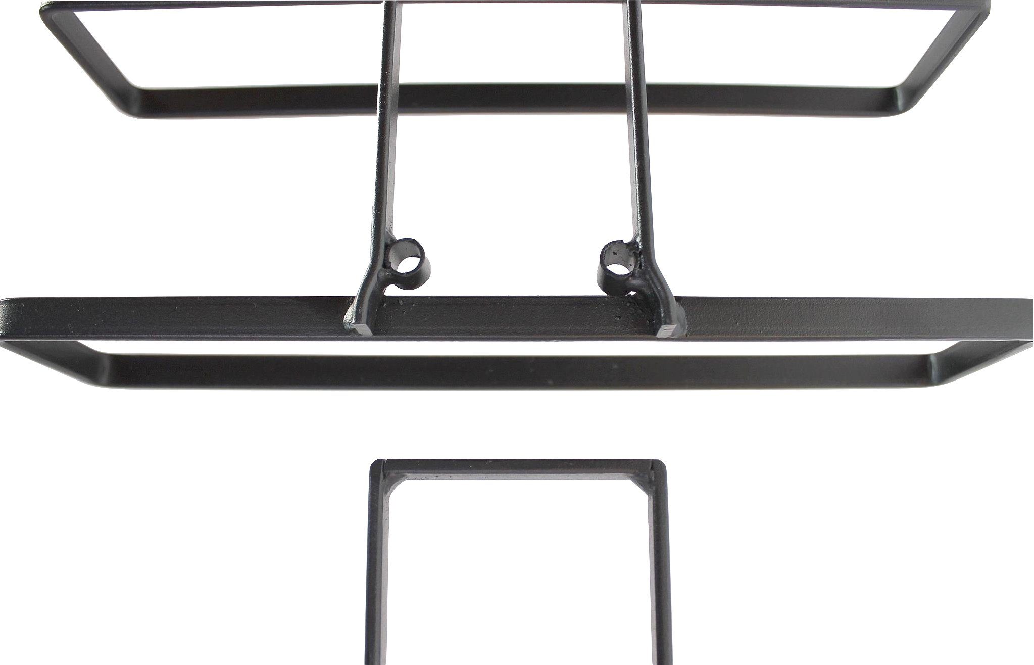 DanDiBo Weinregal 1x Weinregal Metall Schwarz Wand 4-Wine erweiterbar Flaschenregal