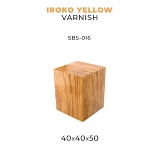 Scale75 - Iroko - Yellow Varnish (40 x 40 x 50)
