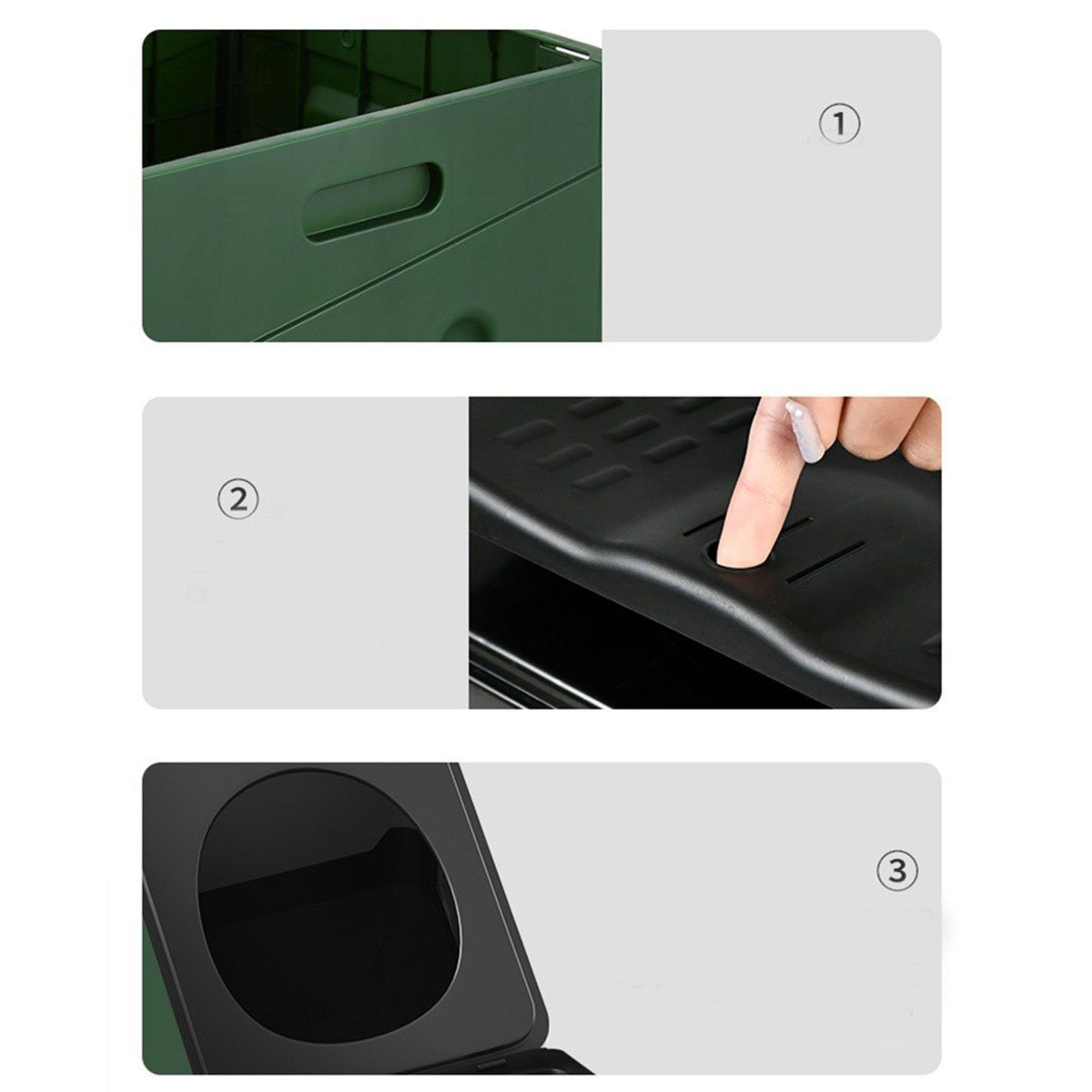 XDeer Campingtoilette Campingtoilette Tragbare Toilette Faltbare WC Camping, mit Müllbeutel Toilette für Chemietoilette