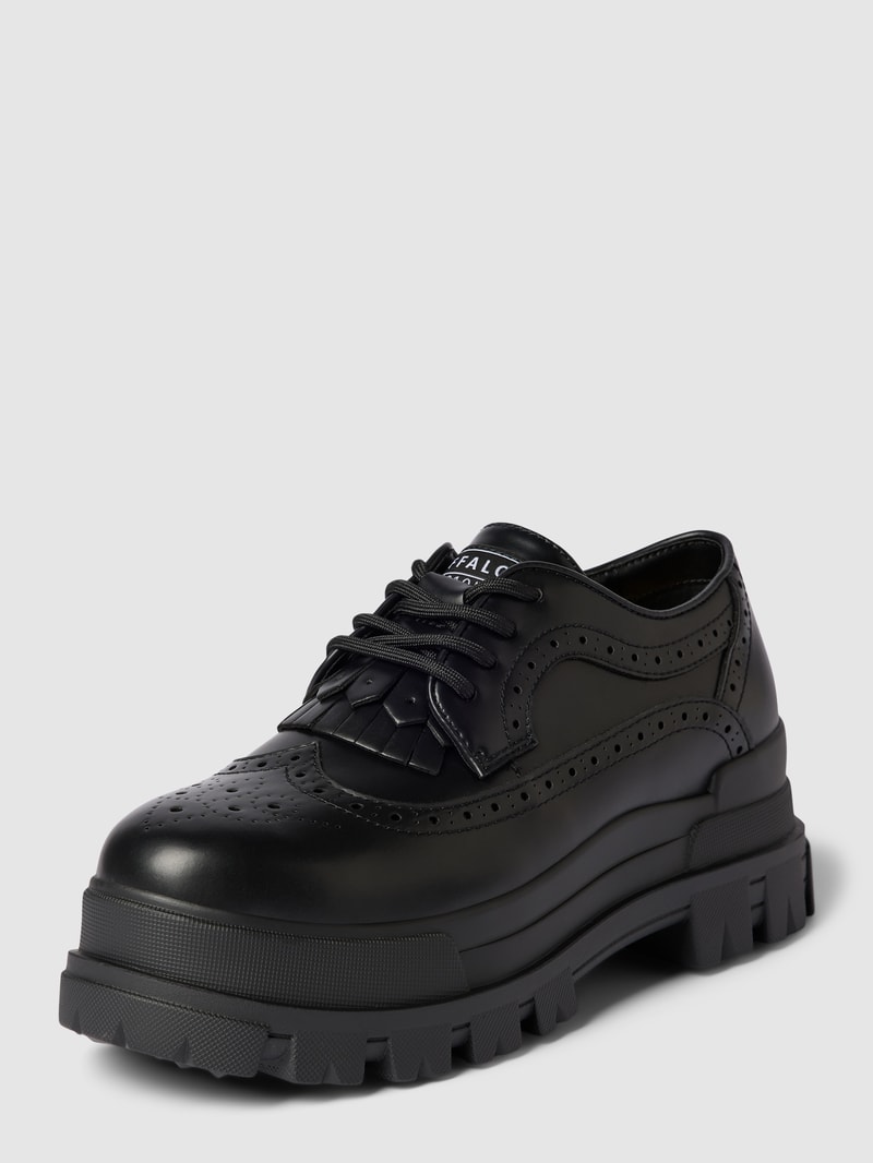 Schnürschuhe mit Label-Detail Modell 'ASPHA' in schwarz