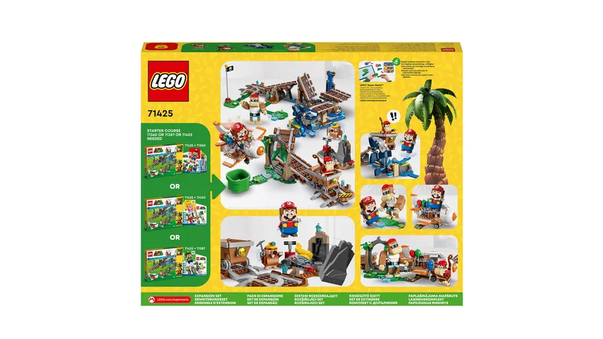 LEGO Super Mario 71425 Diddy Kongs Lorenritt – Erweiterungsset mit Figuren