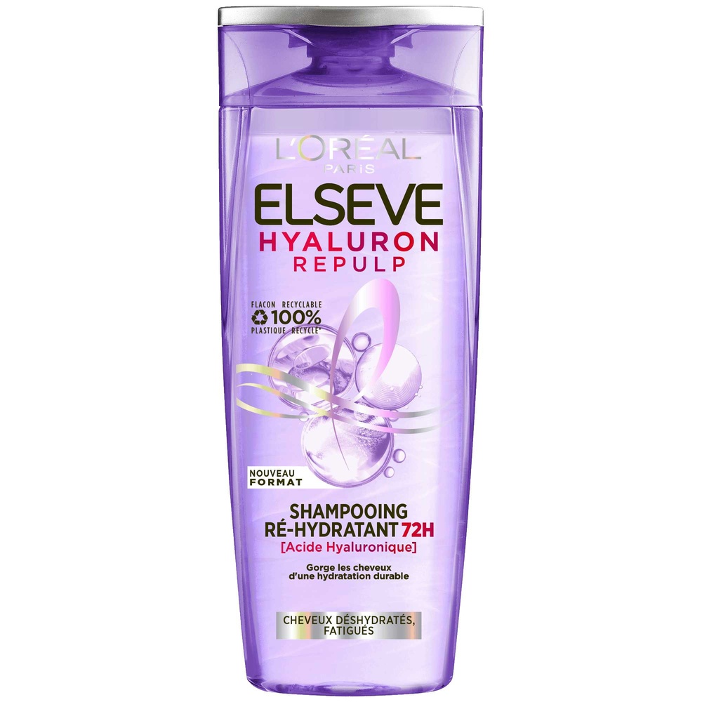 L'Oréal Paris Elseve Shampooing Ré-Hydratant 72H 300ml Shampoing cheveux gras
