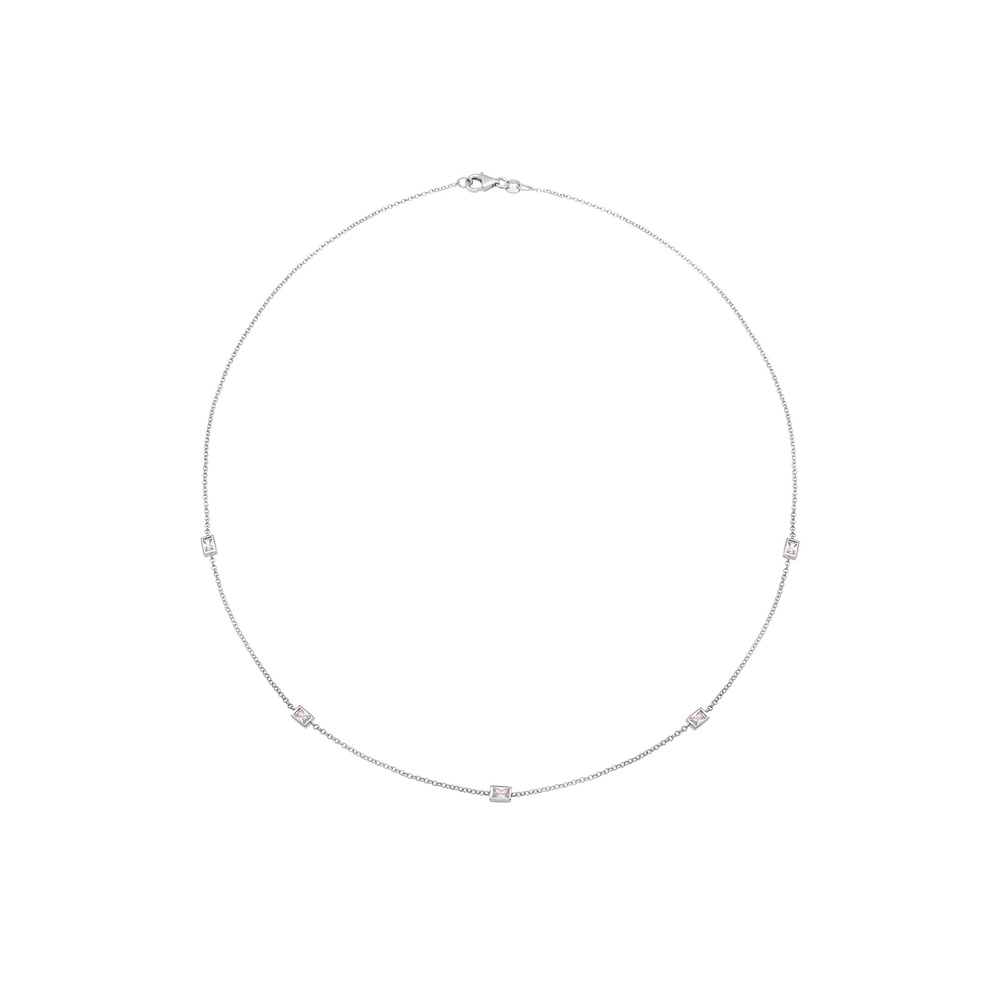Elli Elli Collier Filigranes Simplement Élégantes avec Cristaux de Zircone Collier Fem collier