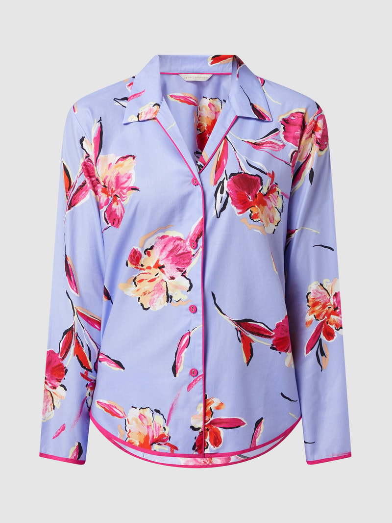 Pyjama-Oberteil mit floralem Muster Modell 'Carrie' in flieder