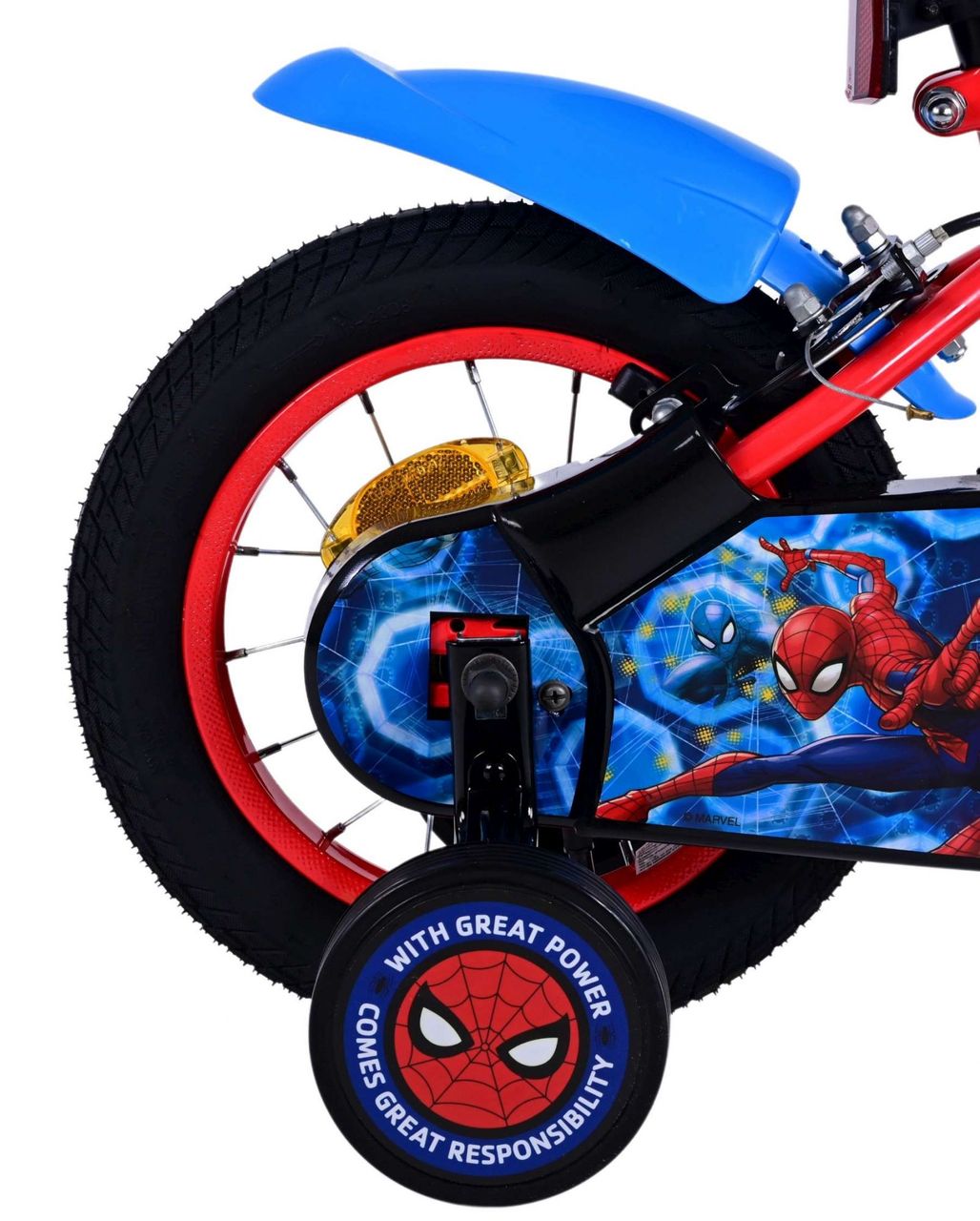 Spiderman Volare Ultimate Marvel Spiderman 12 Zoll Kinderfahrrad Blau/Rot