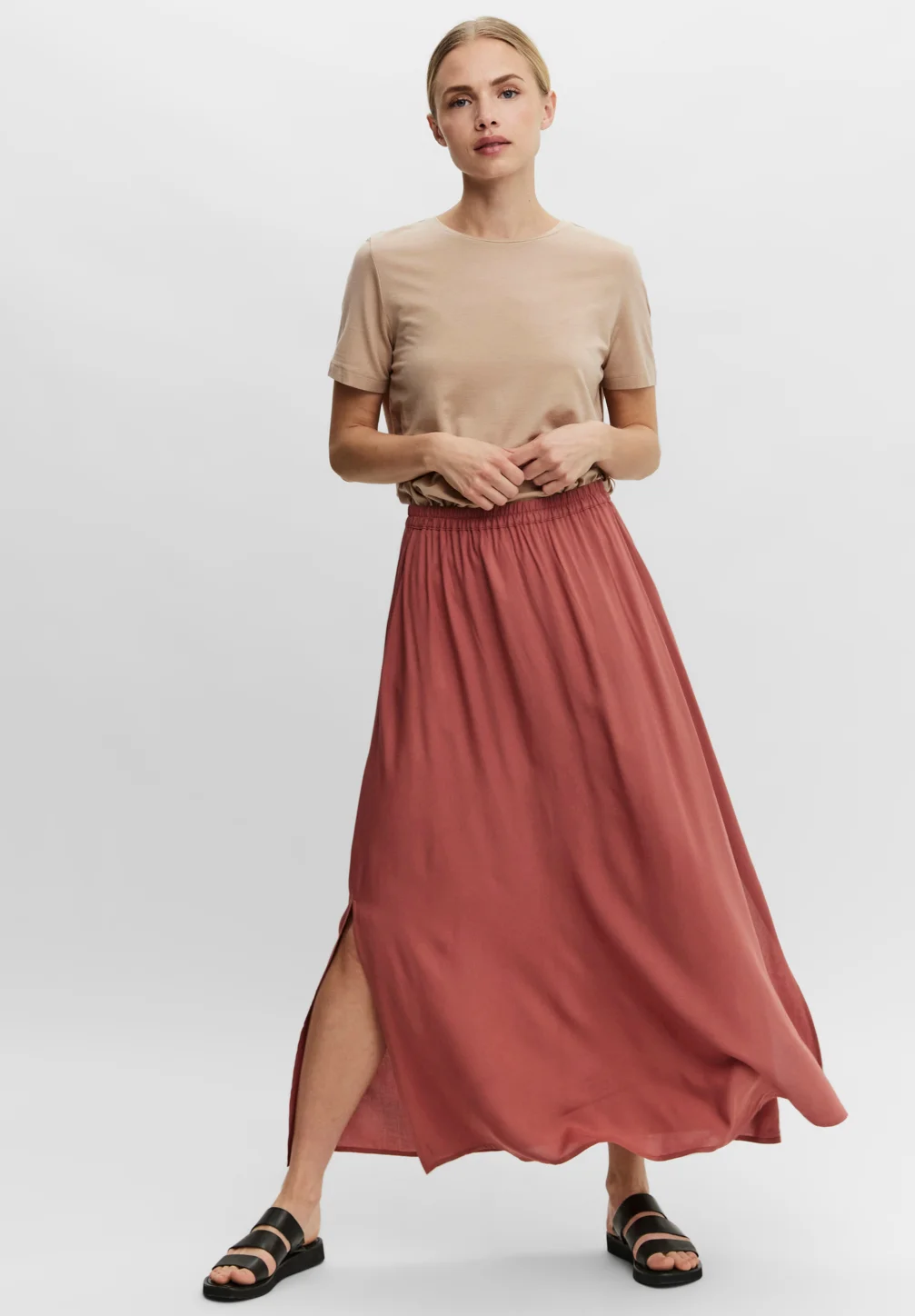 Vero Moda VMSIMPLY EASY SKIRT - Falda larga