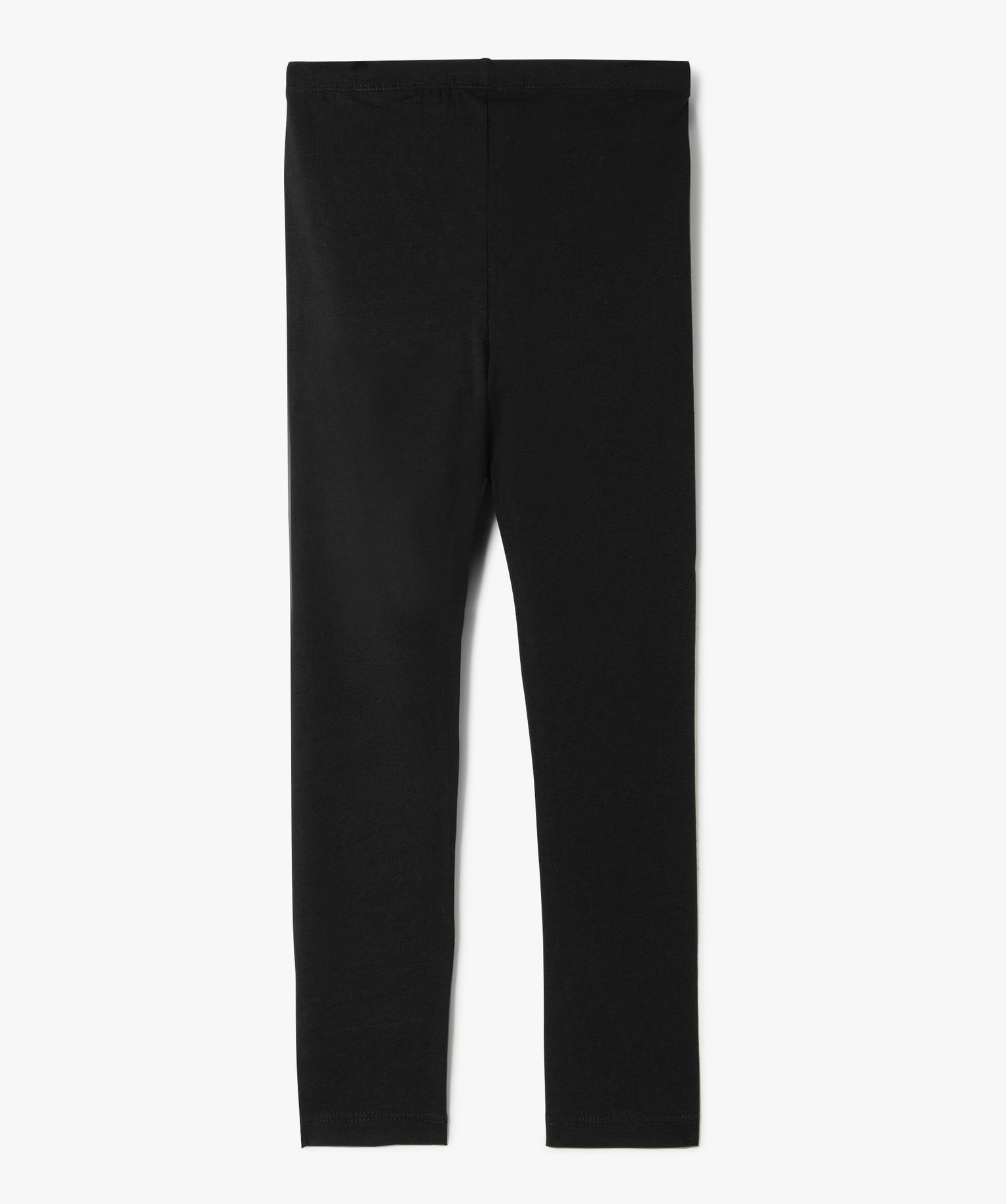 Leggings fille avec inscription pailleté sur un cté noir | GEMO