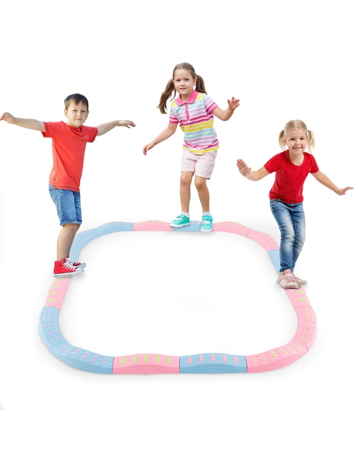 COSTWAY Balancierbalken 20 stk. Set in Rosa günstig kaufen onesize