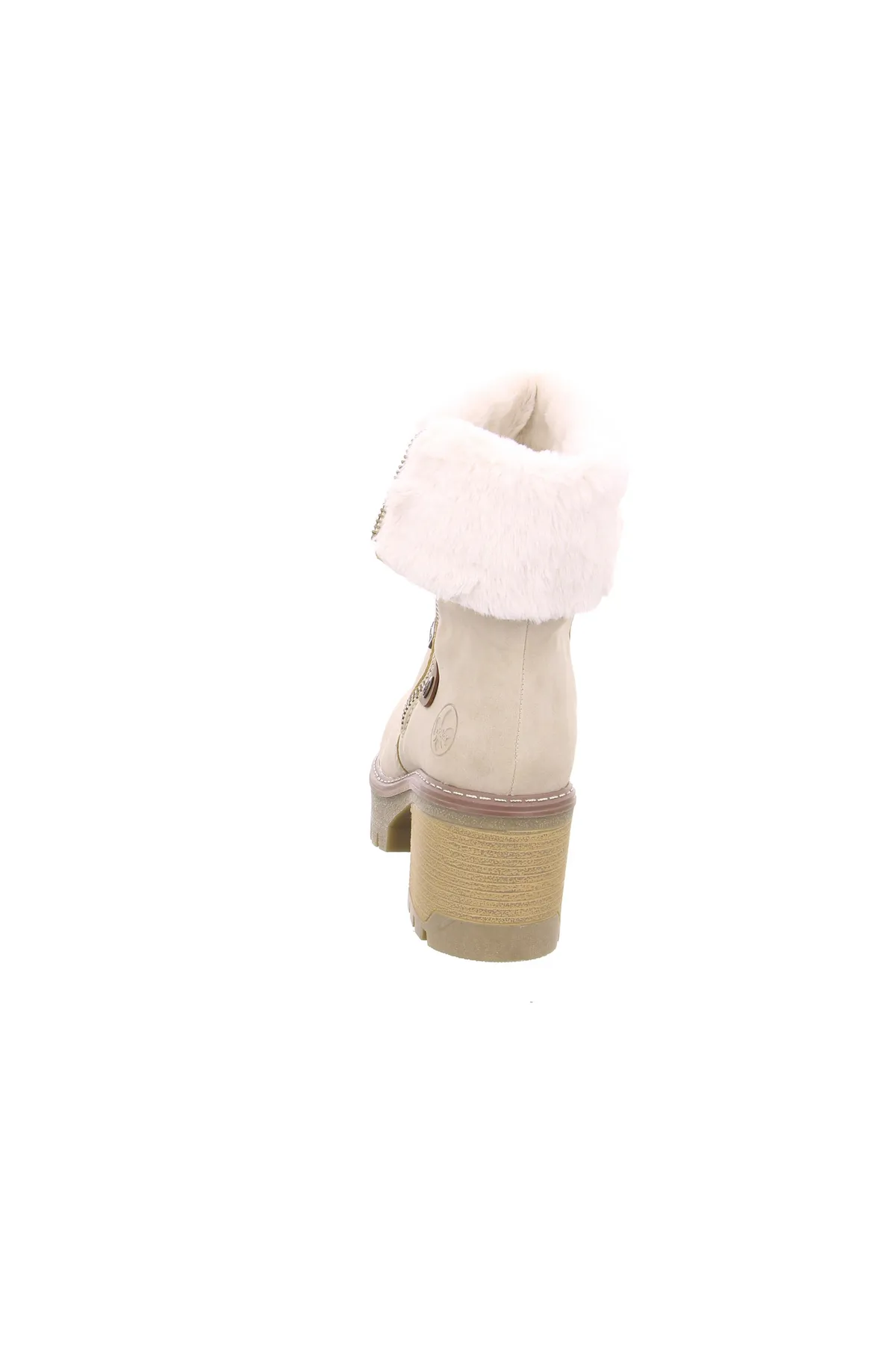 Rieker  Stiefelette - Beige - Flacher Absatz