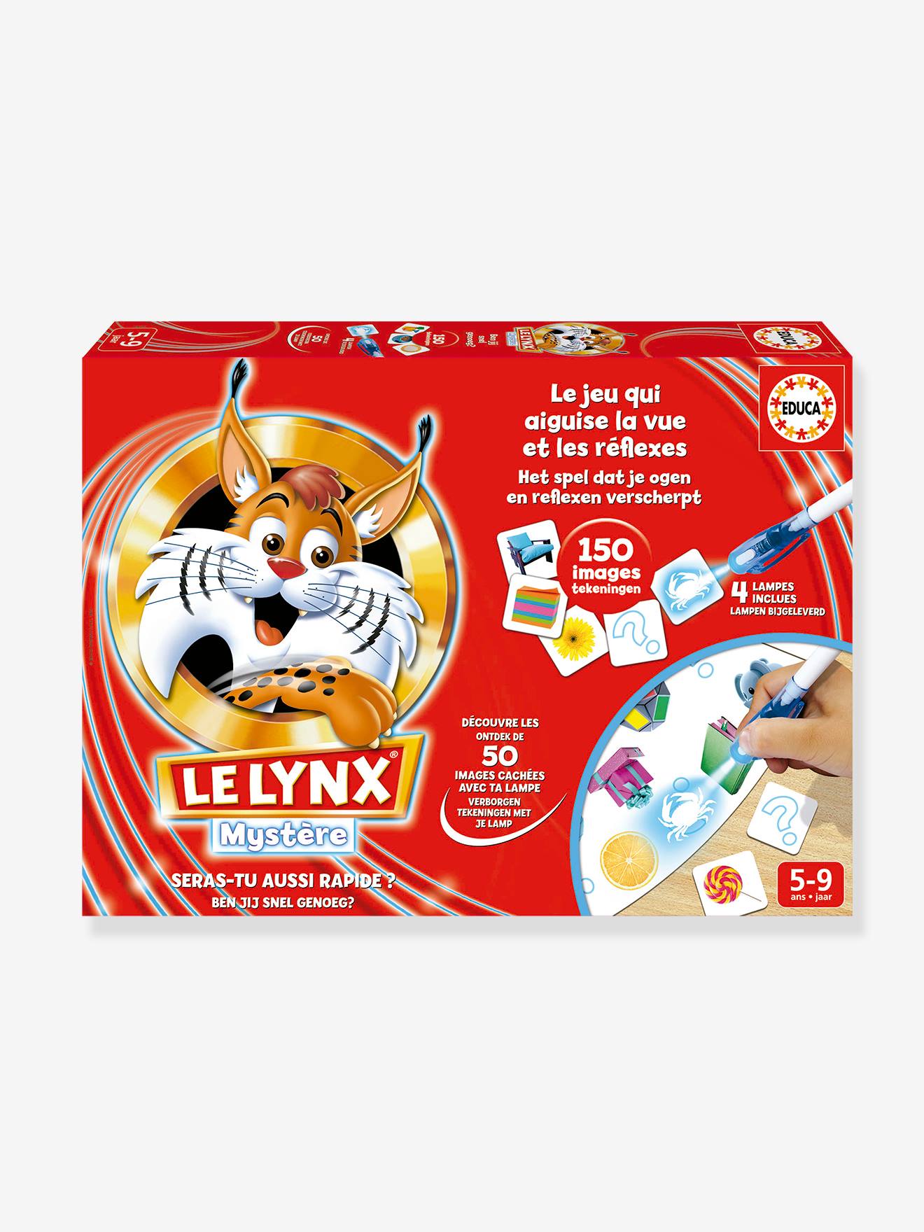 Educa Kinder Suchspiel LYNX Mystère mit 150 Bildern EDUCA - rot