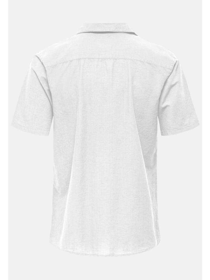 Only&Sons Hemd 'CANTLEY' in weiß günstig kaufen