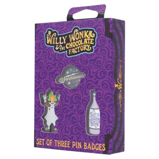 Charlie und die Schokoladenfabrik Ansteck-Pins 3er-Set Limited Edition