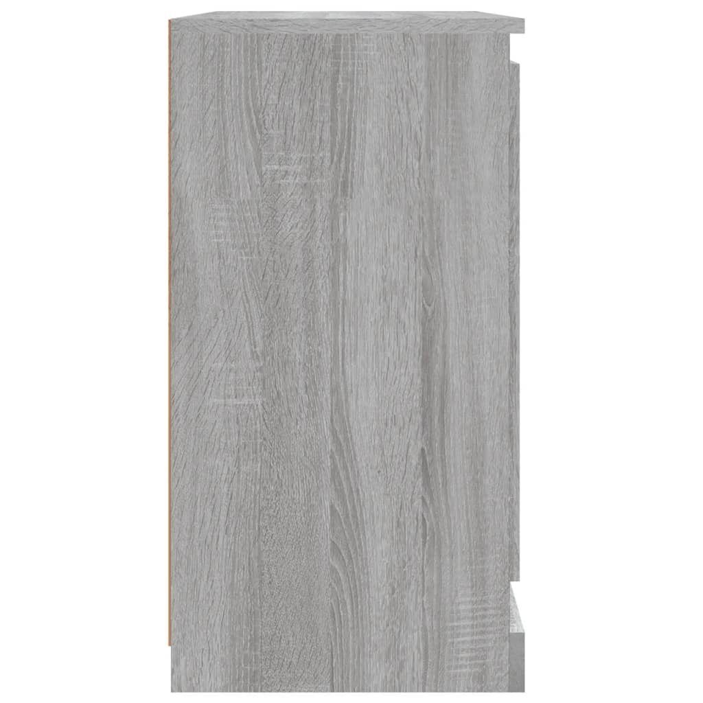 vidaXL Sideboard Sideboard Grau Sonoma 70x35,5x67,5 cm Holzwerkstoff (1 St)