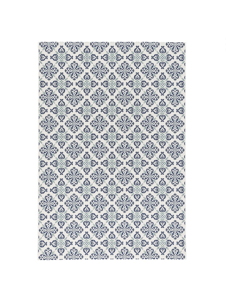 Pergamon In- und Outdoor Teppich Carpetto Fliesenoptik in Creme günstig kaufen 80 x 150cm