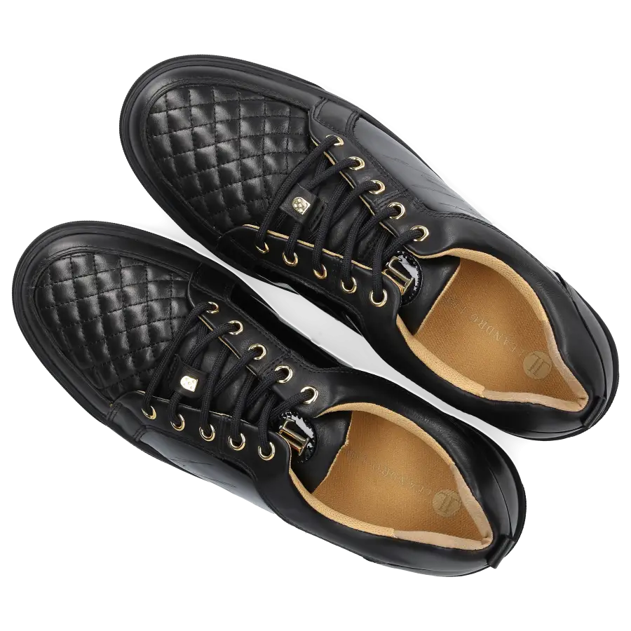 Leandro Lopes - Sneaker low EZIO Kalbsleder - schwarz
