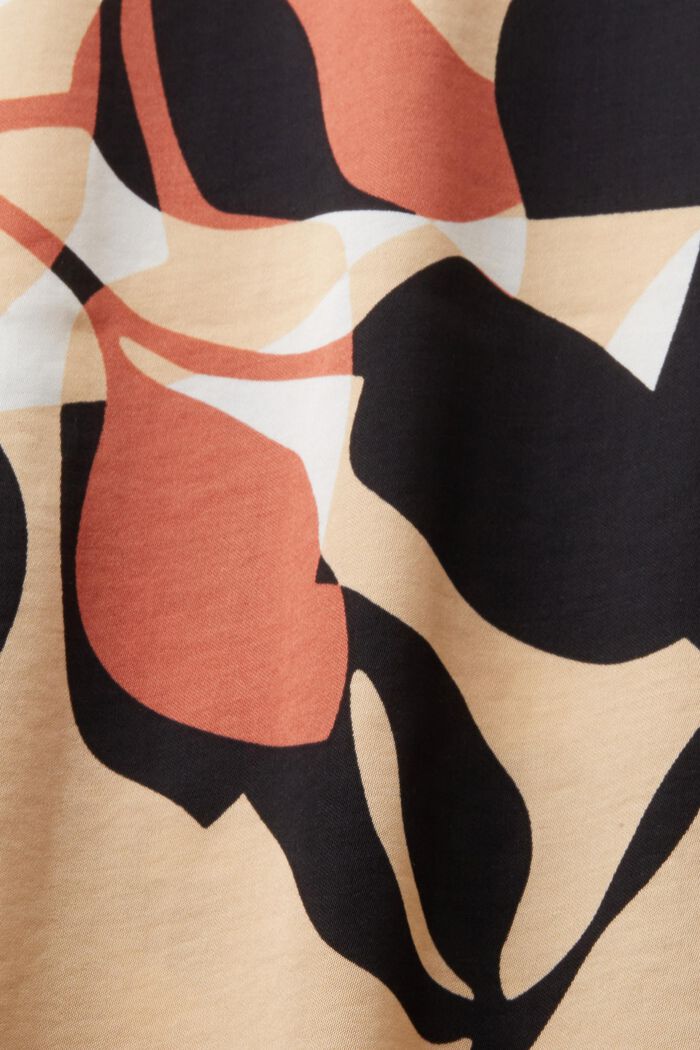 Satinbluse mit Allover-Muster