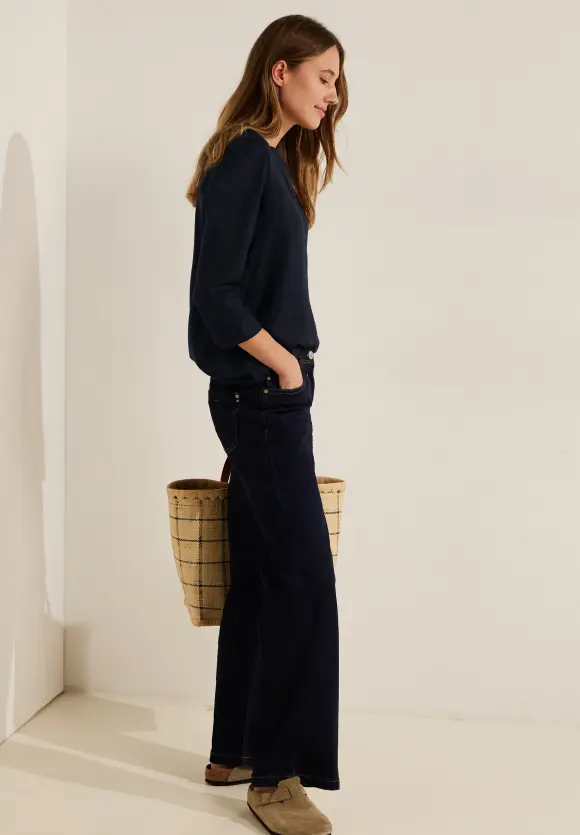 CECIL Viskose Bluse in Unifarbe