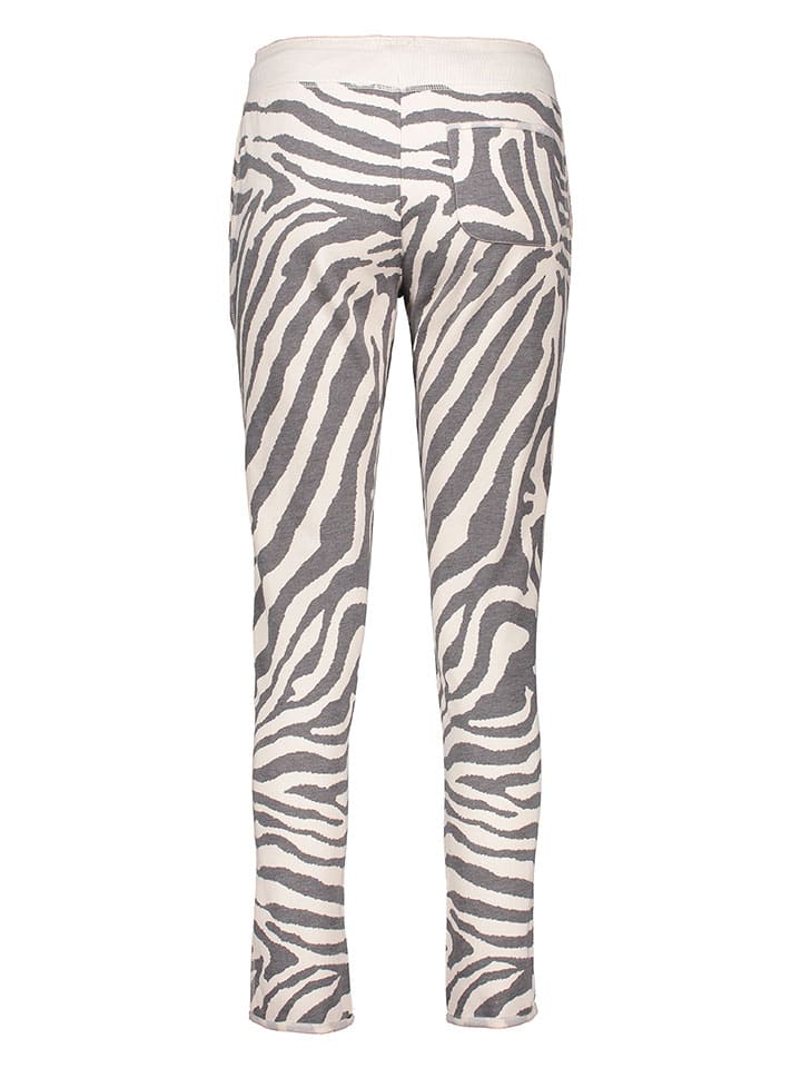 Juvia Pyjama-Hose in Anthrazit/ Creme günstig kaufen