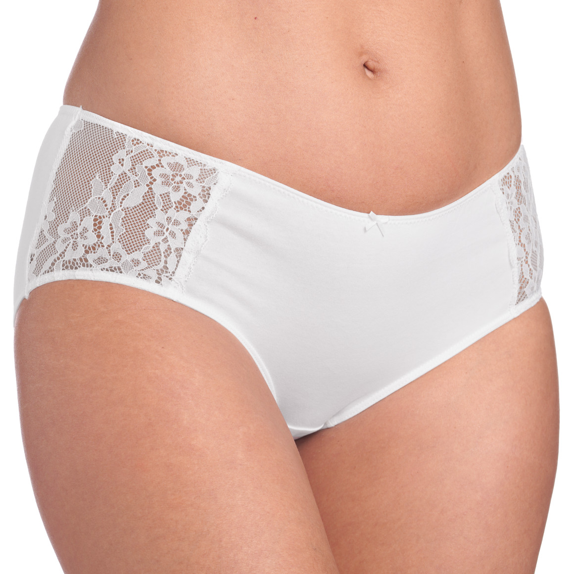 4 Damen Pantys mit Spitzeneinsatz