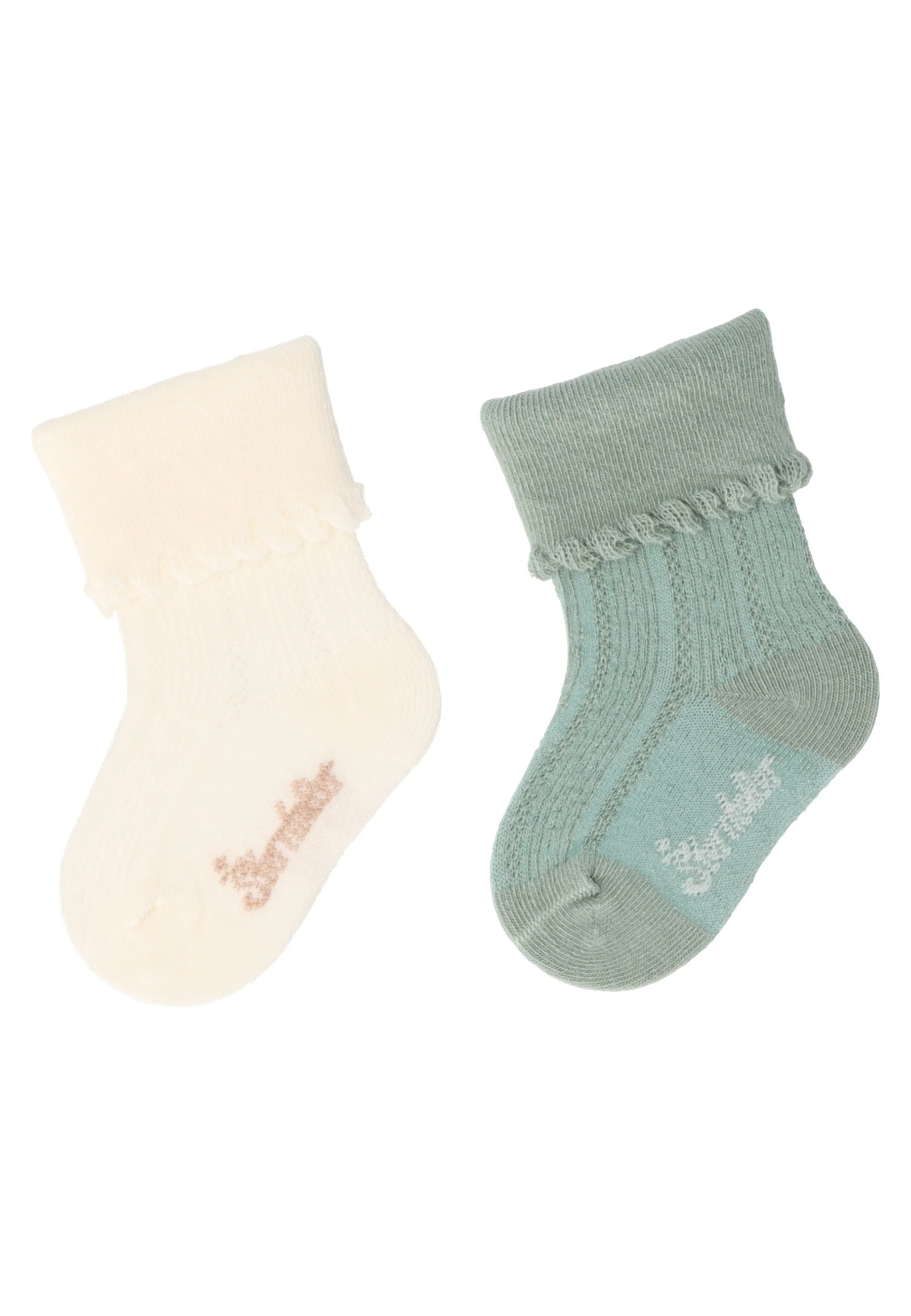 Socken im Doppelpack mit Struktur in versch. Farben
