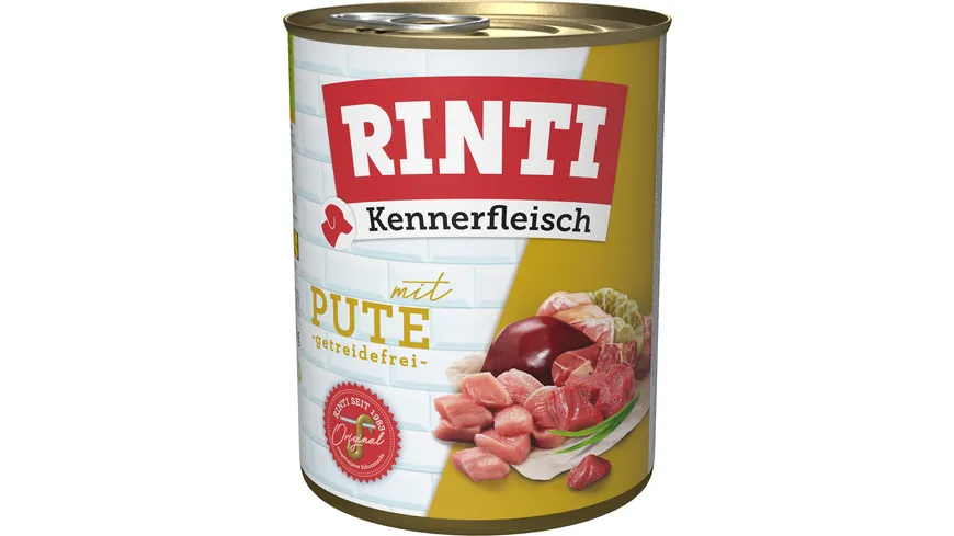 RINTI Hundenassfutter Kennerfleisch Pute 800 g