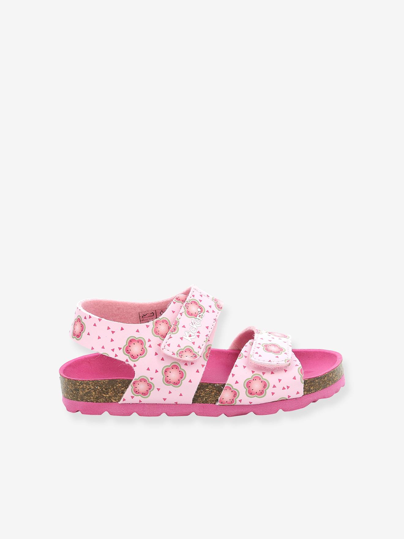 Kickers Mädchen Sandalen SUMMERKRO SUMMERKICK KICKERS - gelb geblümt