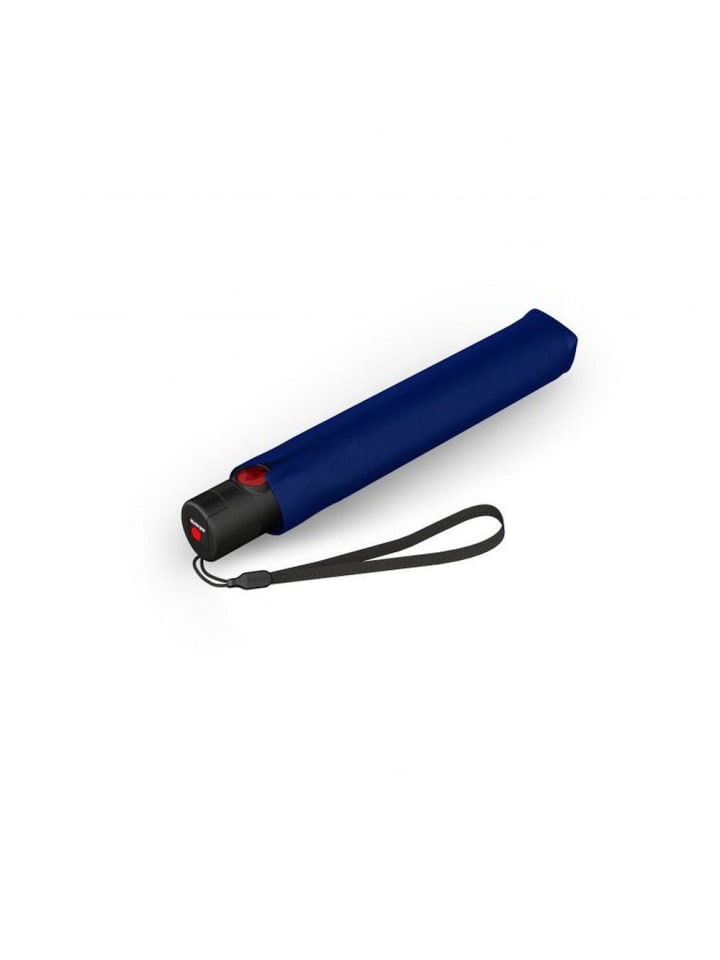 Knirps U.200 Ultra Light Duomatic - Taschenschirm Regenschirm (black with rose coating) in navy günstig kaufen onesize