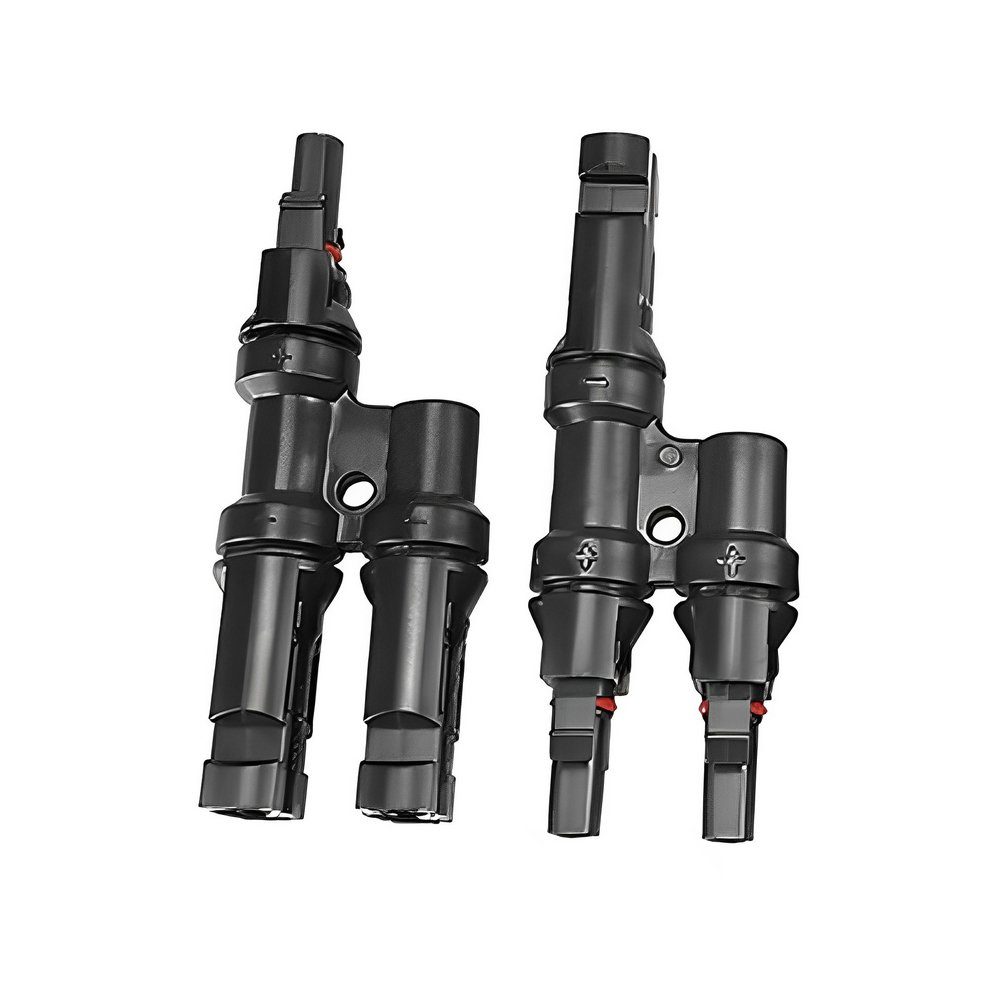 ARLI Solaranlage MC4 Y Stecker 2 fach paar MMF + FFM Solarstecker Abzweigverbinder, (Set, 1-St., Stecker), Y-Stecker Verteiler Adapter