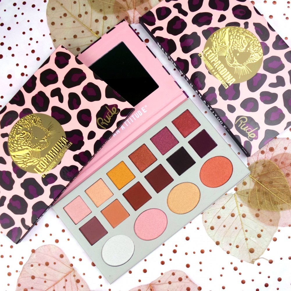 Rude Cosmetics RUDE Leopardina 12 Eyeshadow + 4 Highlight Palette fard à paupières