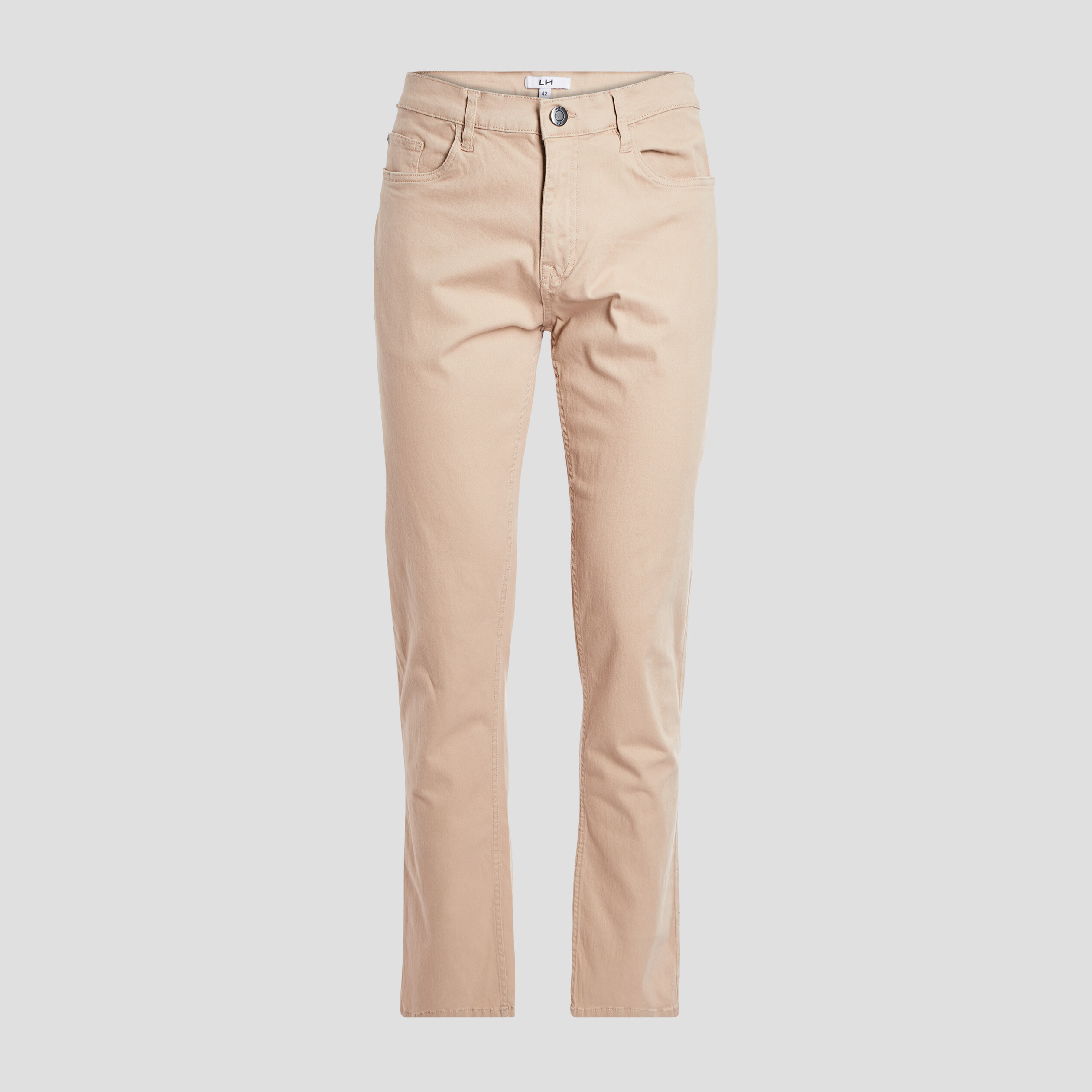 Pantalon droit en coton sable homme | La Halle