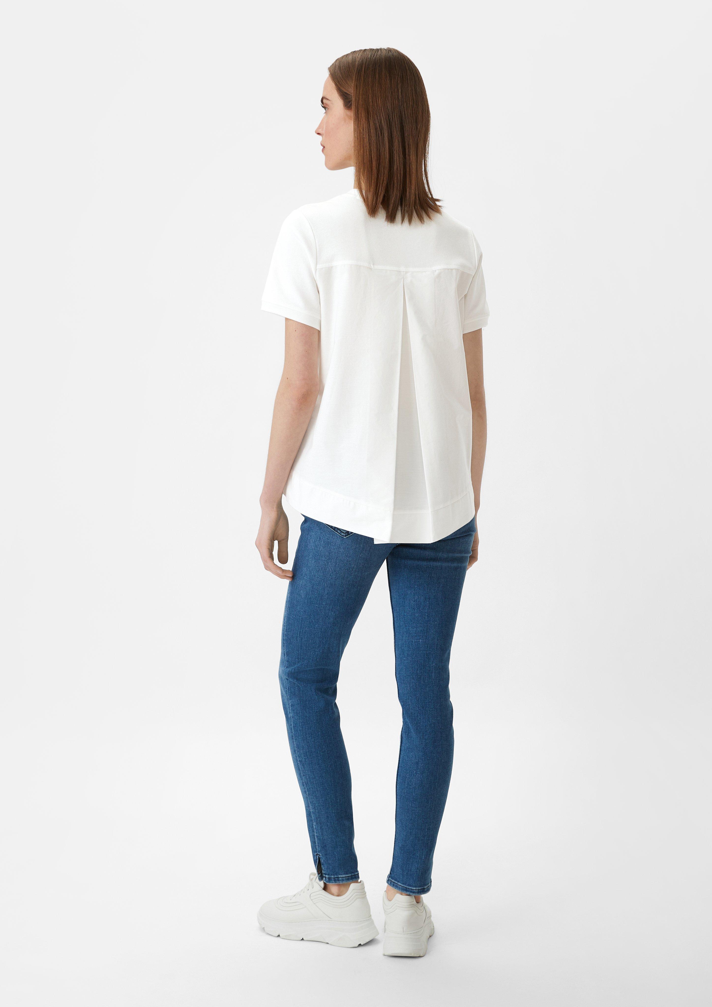 T-Shirt aus Modalmix - weiß