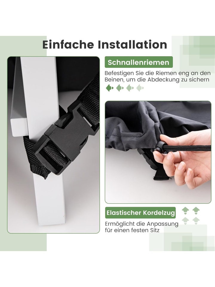 COSTWAY Abdeckung für Gartenmöbel 213x70cm in Schwarz günstig kaufen onesize