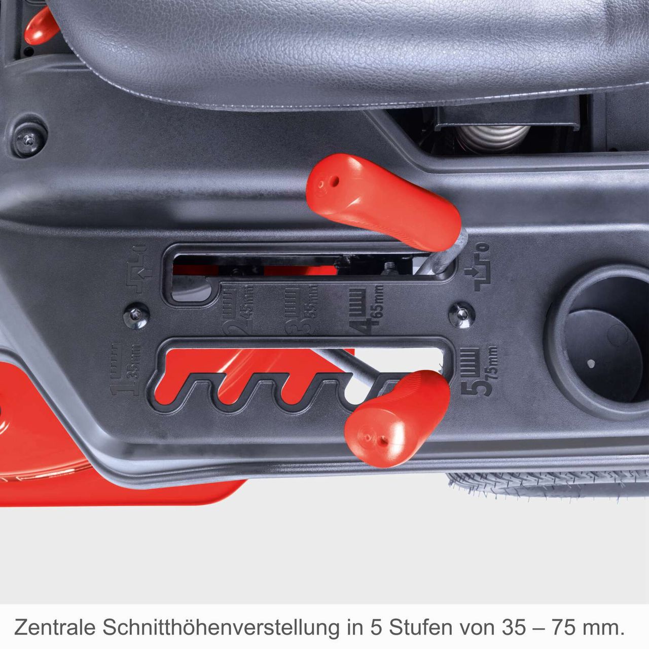 Scheppach Benzin-Aufsitzrasenmäher MR200-61 E Start 6 in 1