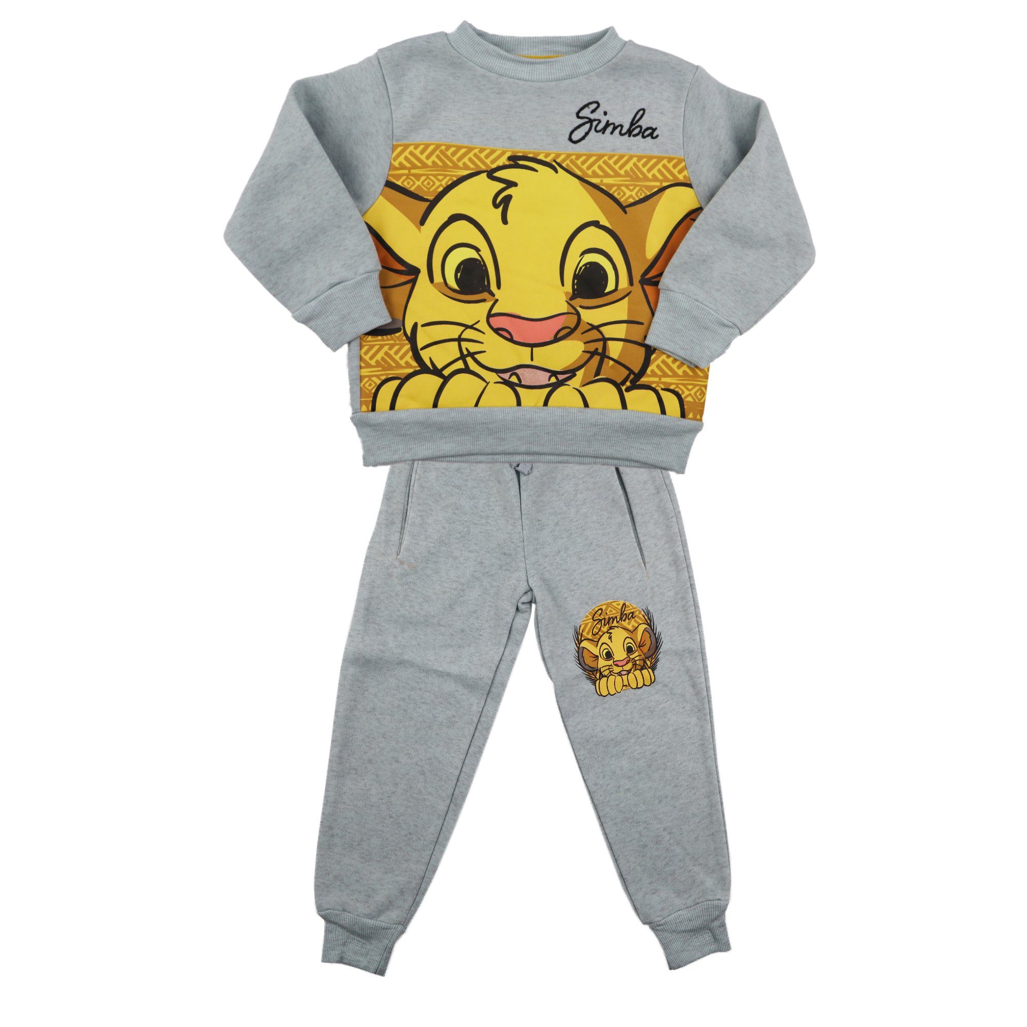 The Lion King Jogginganzug König der Löwen Simba Jungen Kinder Pullover plus Hose, Gr. 92 bis 128