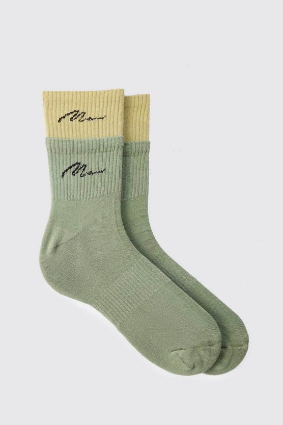 Doppellagige Man Signature Sport-Socken