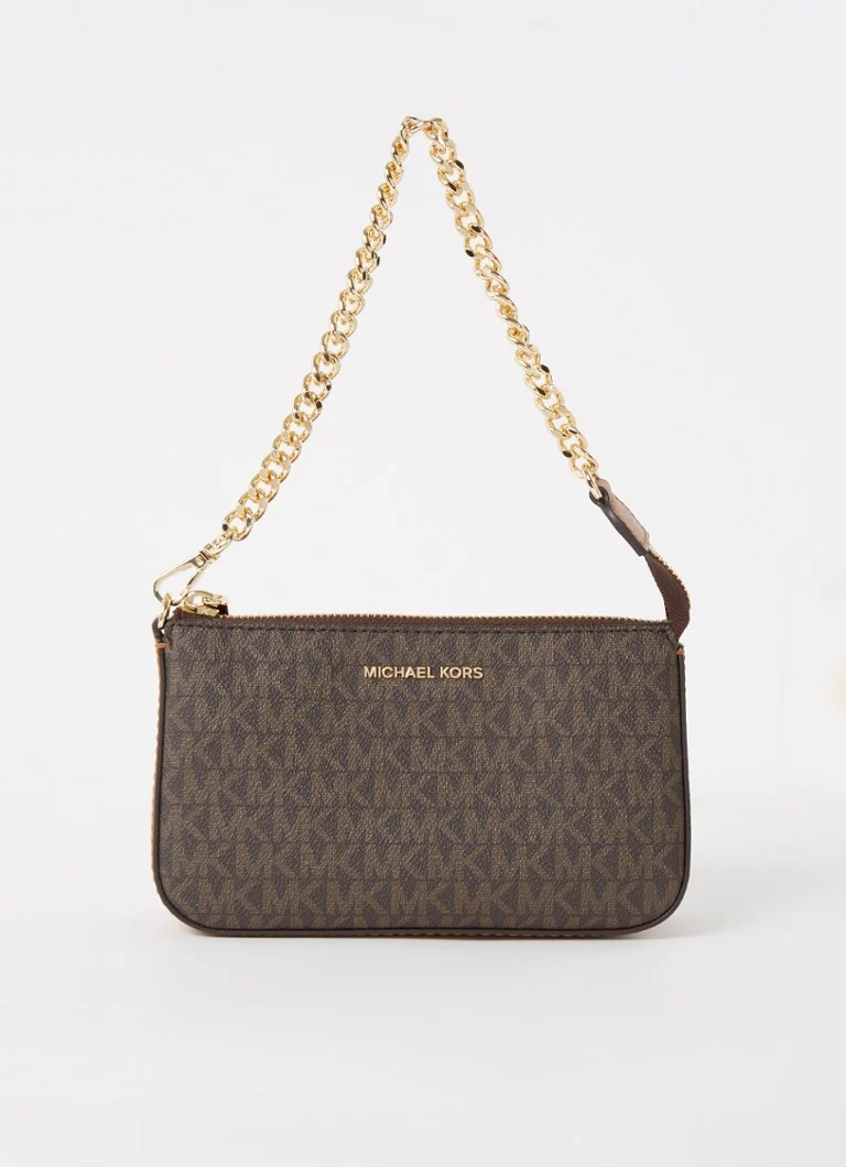 Michael Kors Jet Set keskikokoinen olkalaukku logopainatuksella