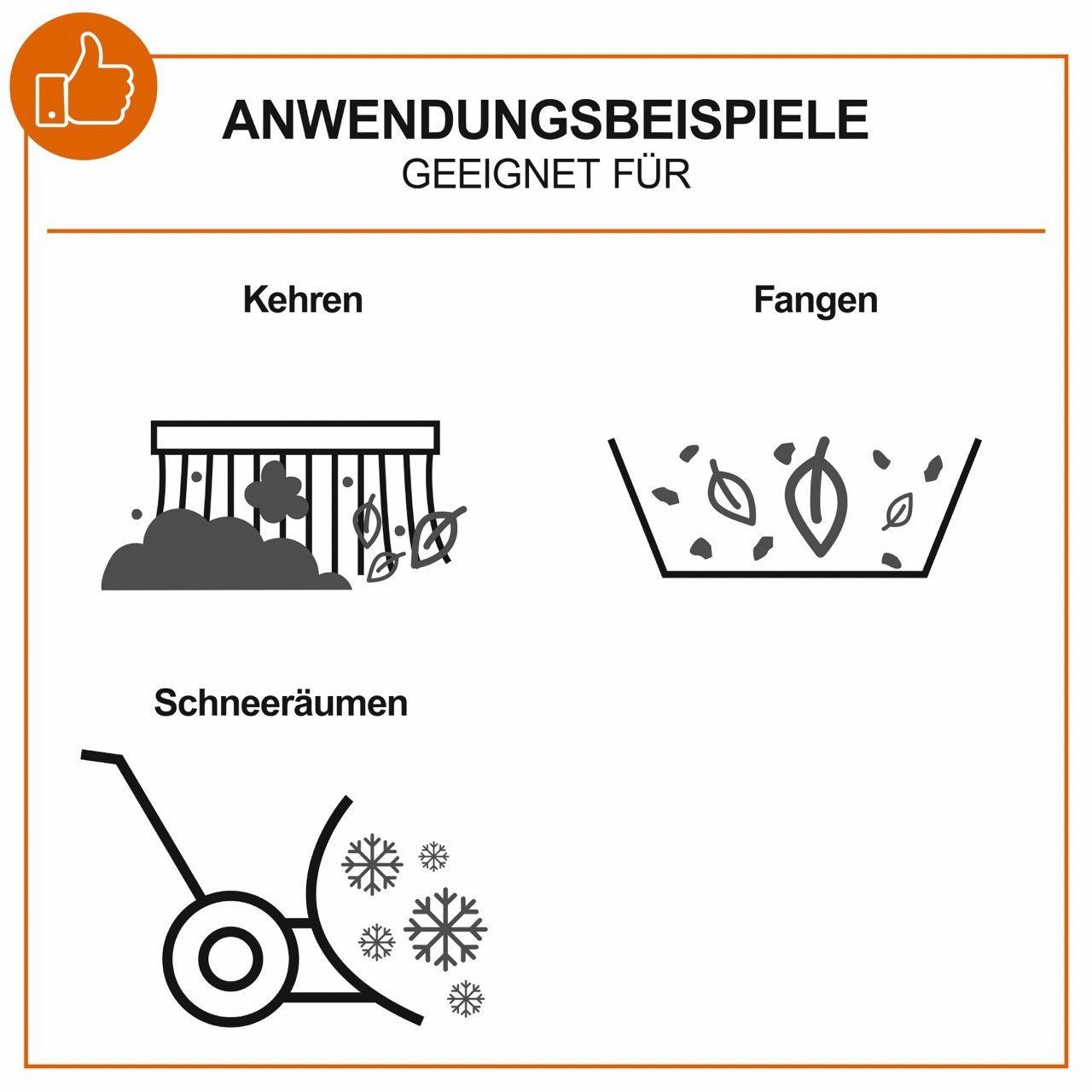 Scheppach Handkehrmaschine Benzin Kehrmaschine Kehrbreite 100cm +Sammelbehälter & Schneeschild, 100 cm Arbeitsbreite