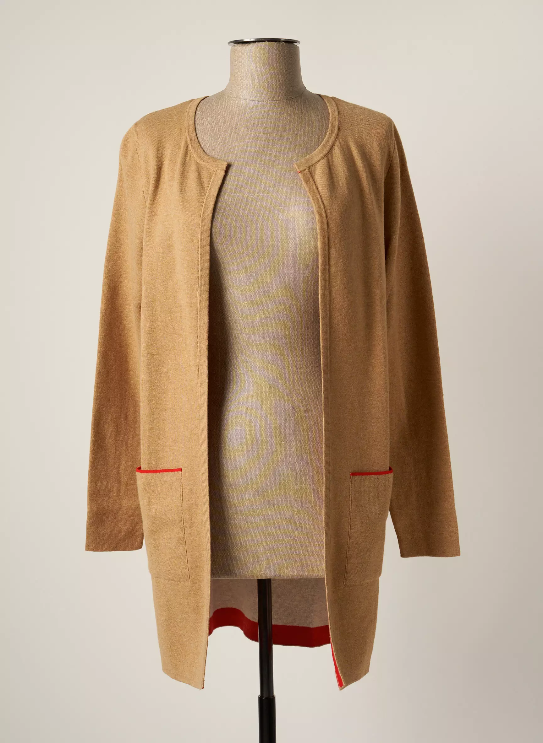 S Oliver Cardigans Femme couleur beige
